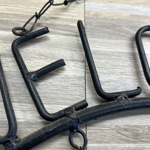 Vintage Welcome Sign Welded Metal Sign Handmade Sign Holder - JL455 - Picture 3 of 5